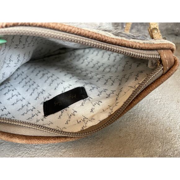 Myra Bag Cowhide Clutch Purse Wristlet Leather Boho Western Festival Cowgirl Fur - Picture 8 of 12